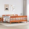Image de vidaXL Cadre de lit sans matelas cire marron 180x200cm bois pin massif