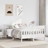 Image de vidaXL Cadre de lit sans matelas blanc 140x200 cm bois de pin massif