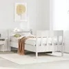 Image de vidaXL Cadre de lit sans matelas blanc 90x200 cm bois de pin massif