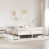 Image de vidaXL Cadre de lit sans matelas blanc 180x200 cm bois massif de pin