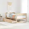 Image de vidaXL Cadre de lit sans matelas 90x200 cm bois de pin massif