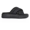 Image de TOMMY JEANS Sandales plates TJW pour femme, noir (noir), pointure 40, Black, 41 EU