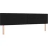 Image de vidaXL Tête de lit LED avec bandes LED Noir 200 cm tissu
