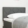 Image de vidaXL Tête de lit LED Gris tissu