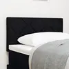 Image de vidaXL Tête de lit LED Noir 80 cm tissu