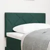 Image de vidaXL Tête de lit LED Vert foncé 80 cm Velours