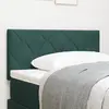 Image de vidaXL Tête de lit LED Vert foncé 90 cm Velours