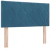 Image de vidaXL Tête de lit LED Bleu foncé 90 cm Velours