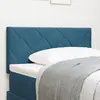 Image de vidaXL Tête de lit LED Bleu foncé 90 cm Velours