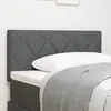 Image de vidaXL Tête de lit LED Gris 100 cm tissu