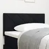 Image de vidaXL Tête de lit LED Noir tissu