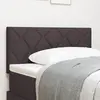 Image de vidaXL Tête de lit LED Marron 100 cm tissu