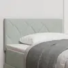 Image de vidaXL Tête de lit LED Gris clair 100 cm Velours