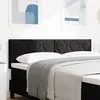 Image de vidaXL Tête de lit LED Noir 144 cm Velours