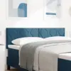 Image de vidaXL Tête de lit LED Bleu foncé 160 cm Velours