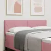 Image de vidaXL Tête de lit LED Rose 160 cm Velours
