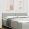 Image de vidaXL Tête de lit LED Gris clair 180 cm Velours