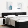 Image de vidaXL Tête de lit LED Noir 200 cm tissu