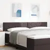 Image de vidaXL Tête de lit LED Marron tissu