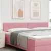 Image de vidaXL Tête de lit LED Rose 200 cm Velours
