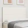 Image de vidaXL Tête de lit LED Crème 160 cm Tissu en velours côtelé