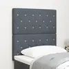 Image de vidaXL Tête de lit LED avec bandes LED Gris foncé 80 cm Velours