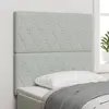Image de vidaXL Tête de lit LED avec bandes LED Gris clair 100 cm Velours