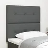 Image de vidaXL Tête de lit LED avec bandes LED Gris foncé 80 cm tissu