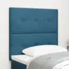 Image de vidaXL Tête de lit LED avec bandes LED Bleu 80 cm Velours