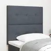 Image de vidaXL Tête de lit LED avec bandes LED Gris 100 cm Velours