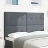 Image de vidaXL Tête de lit LED avec bandes LED Gris 160 cm Velours