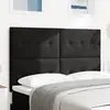 Image de vidaXL Tête de lit LED avec bandes LED Noir 160 cm Velours