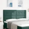 Image de vidaXL Tête de lit LED avec bandes LED Vert 180 cm Velours