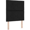 Image de vidaXL Tête de lit LED Noir tissu