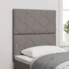 Image de vidaXL Tête de lit LED Taupe tissu
