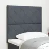 Image de vidaXL Tête de lit LED Gris foncé 90 cm Velours