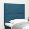 Image de vidaXL Tête de lit LED Bleu foncé 90 cm Velours
