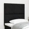 Image de vidaXL Tête de lit LED Noir tissu