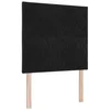 Image de vidaXL Tête de lit LED Noir 100 cm Velours, Coussin de tête ajustable, design moderne, déco pratique, confort au lit, éclairage d'ambiance, rembourrage en mousse
