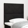 Image de vidaXL Tête de lit LED Noir 100 cm Velours