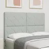 Image de vidaXL Tête de lit LED Gris clair 144 cm Velours
