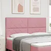Image de vidaXL Tête de lit LED Rose 180 cm Velours