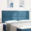 Image de vidaXL Tête de lit LED Bleu foncé 200 cm Velours