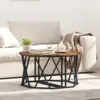 Image de vidaXL Table basse Chêne fumé 80 x 80 x 42 cm