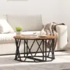 Image de vidaXL Table basse Bois Ancien 80 x 80 x 42 cm