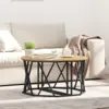 Image de vidaXL Table basse Chêne artisanal 80 x 80 x 42 cm