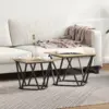 Image de vidaXL Ensemble de tables d'appoint 2 pcs Chêne Sonoma