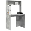 Image de vidaXL Bureau Gris béton 91 x 50 x 149 cm Bois d'ingénierie