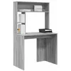 Image de vidaXL Bureau Gris Sonoma 91 x 50 x 149 cm Bois d'ingénierie