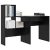 Image de vidaXL Bureau Chêne noir Bois d'ingénierie 131,5 x 50 x 106,5 cm